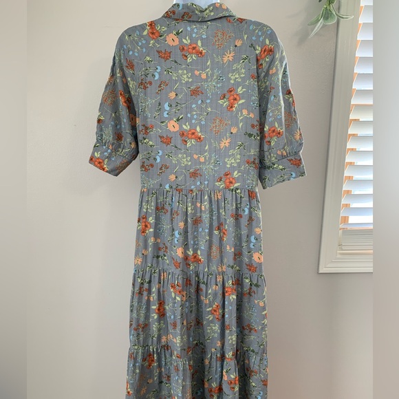 Floral Blue Dress - Picture 15 of 16